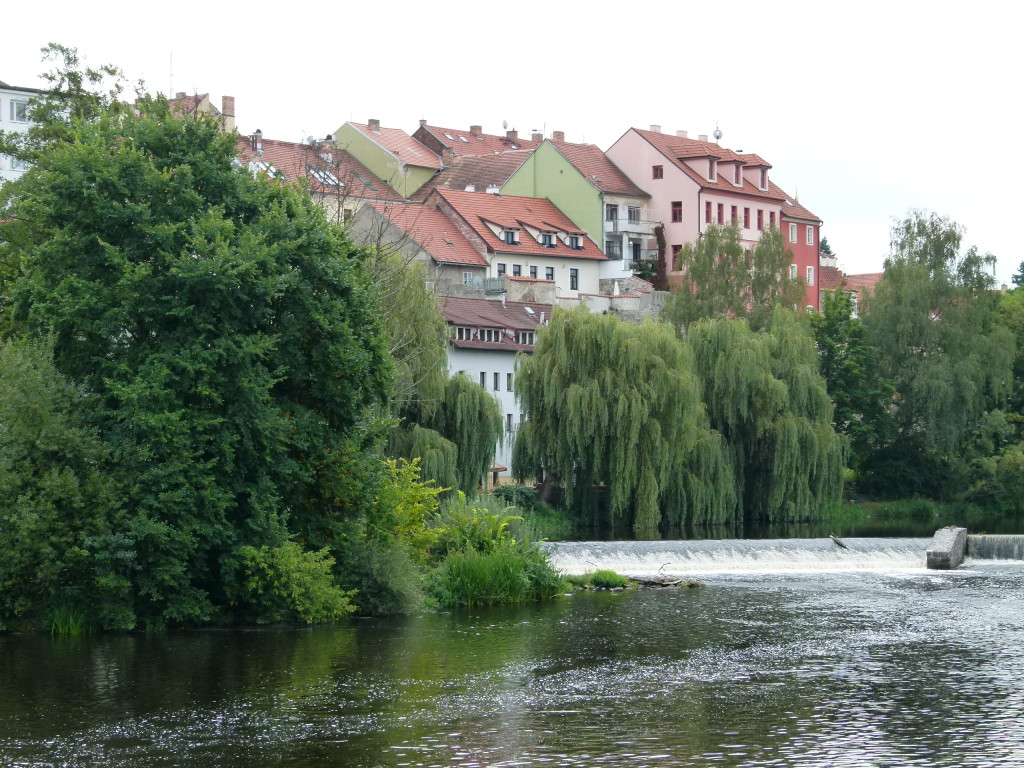 View of Pisek from the other side of the river.