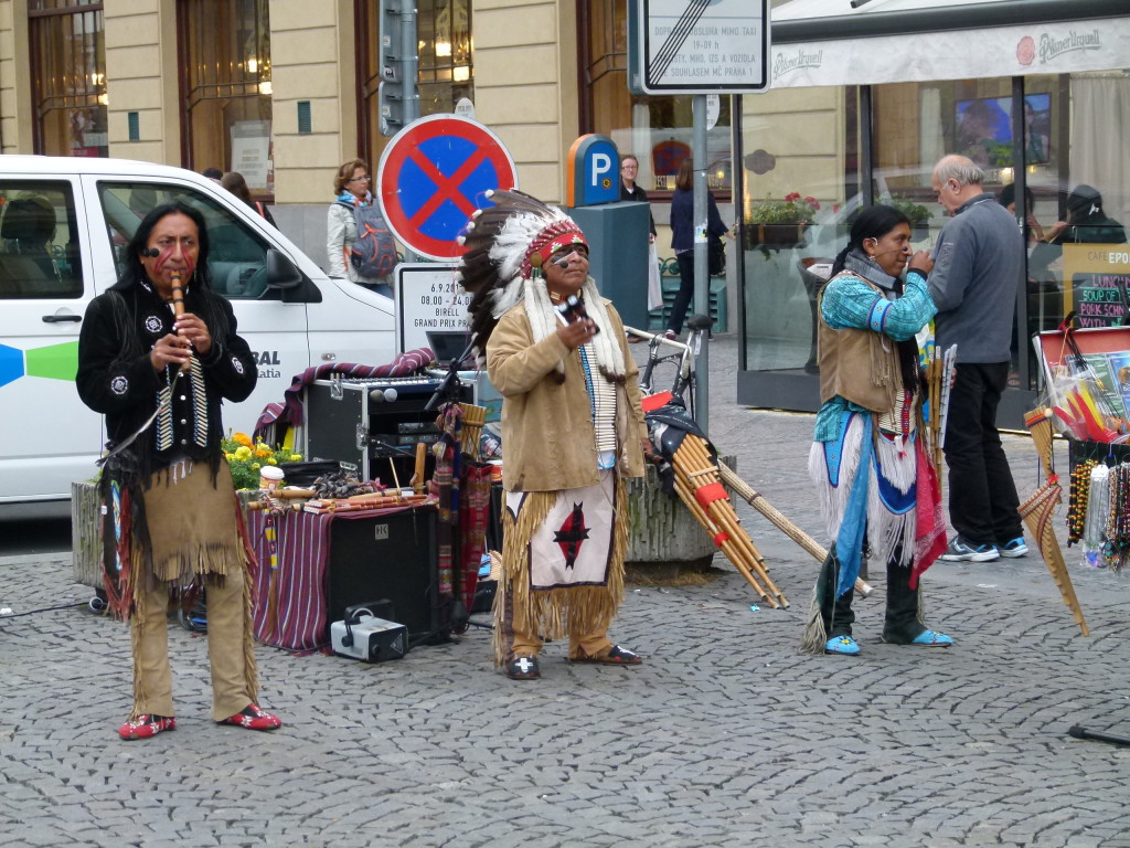 You don't expect to see Indians busking in Prague