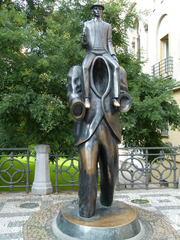 memorial for Frank Kafka in the old Jewish quarter