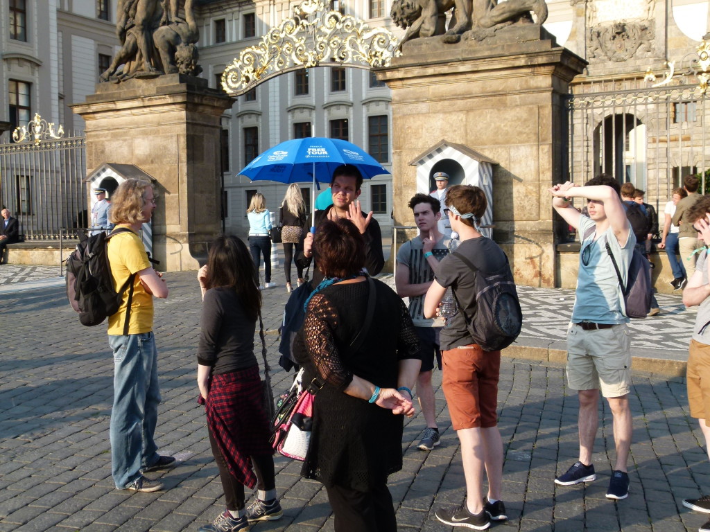 Our tour group with the guide giving detailed information about the area