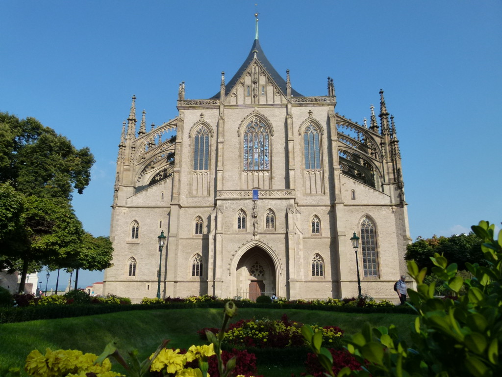 The Cathedral of St. Barbara, veiw from the front.