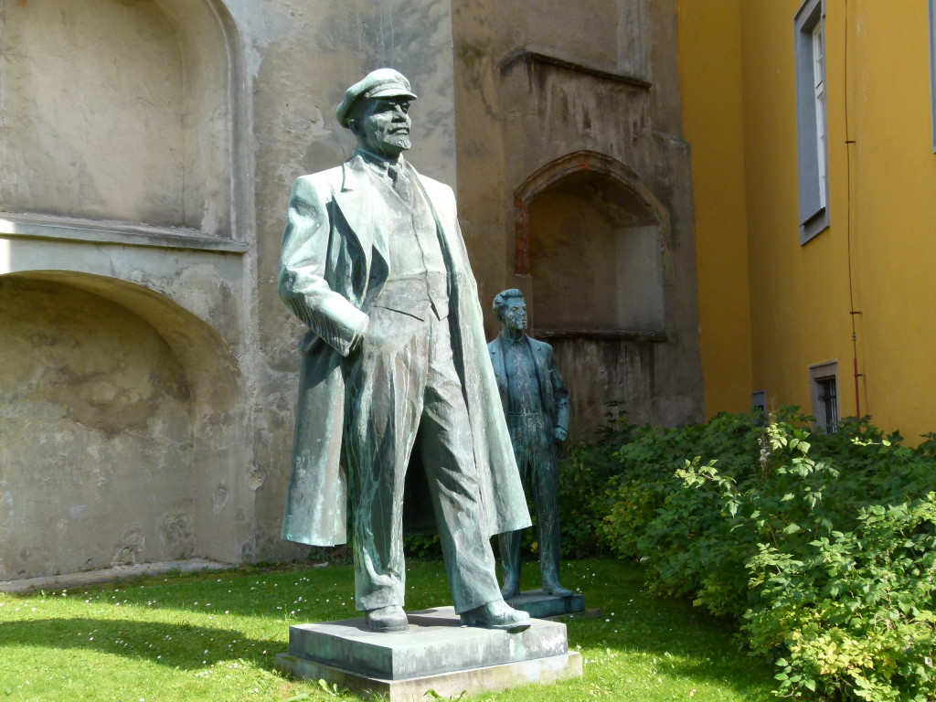 We discovered this statue of Lenin and other Communist statues behind the Franciscan Monastery