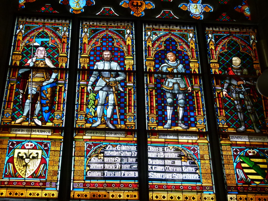 Stained glass in the Liebfrau Church, Arnstadt