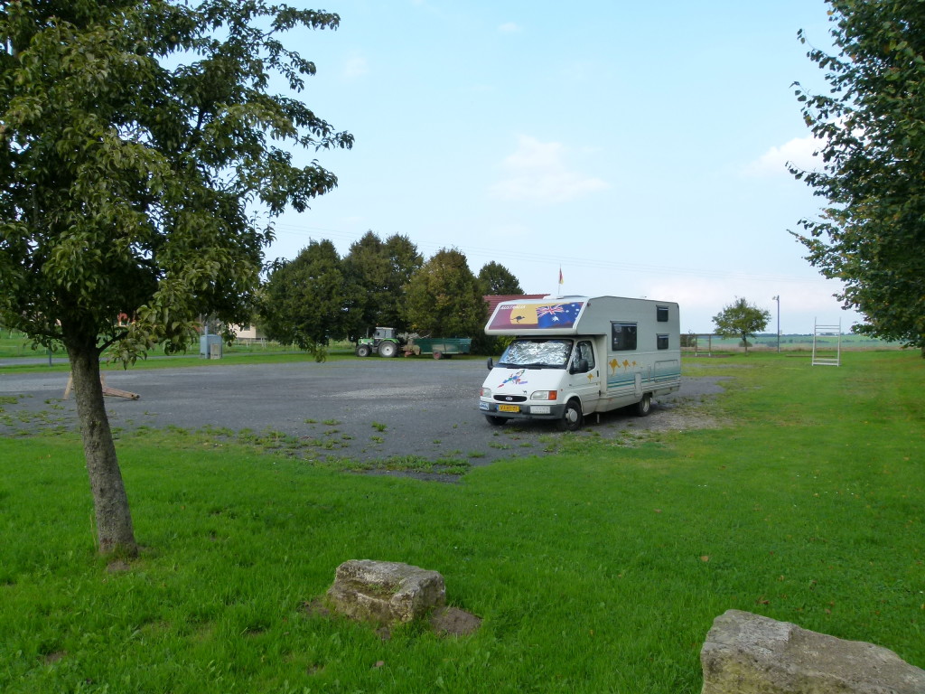 a very quiet place on the towns festival place.