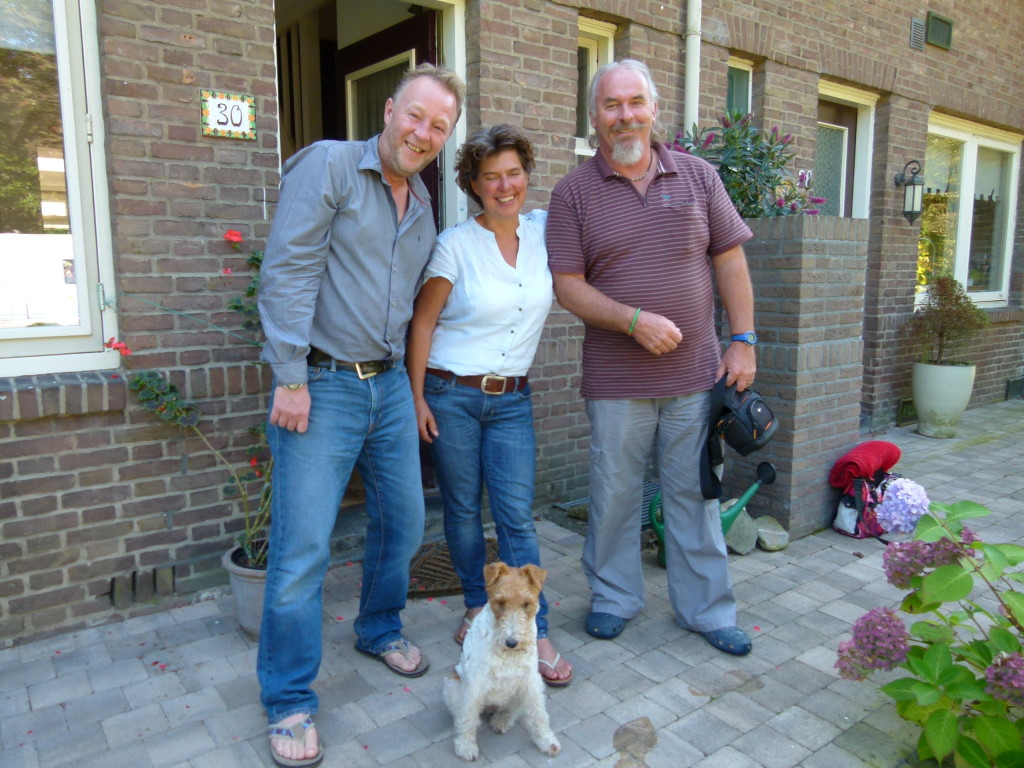 Tonnie, Remko and Ewout at Radio Kootwijk. 