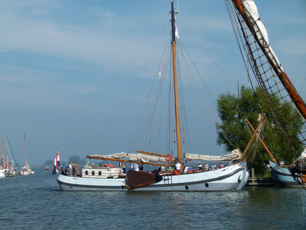 As we walked near the harbour a boat came in.