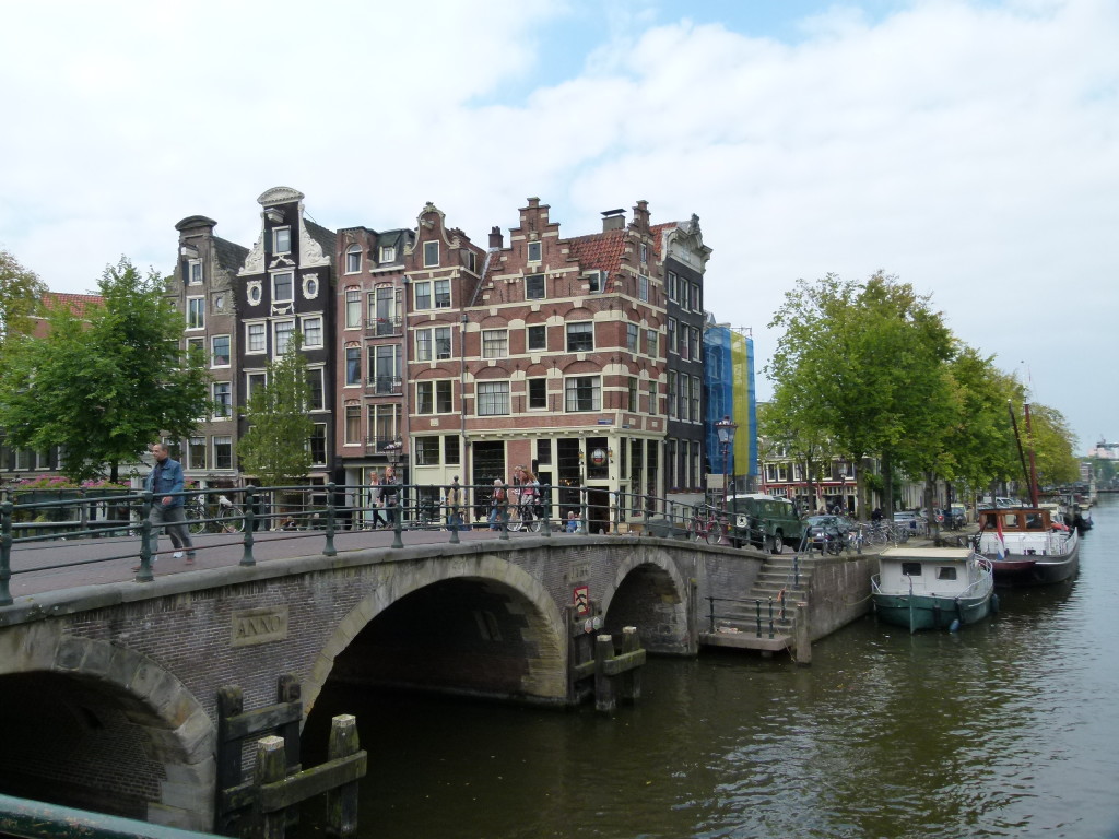 One of the many bridges over the canals in Amsterdam