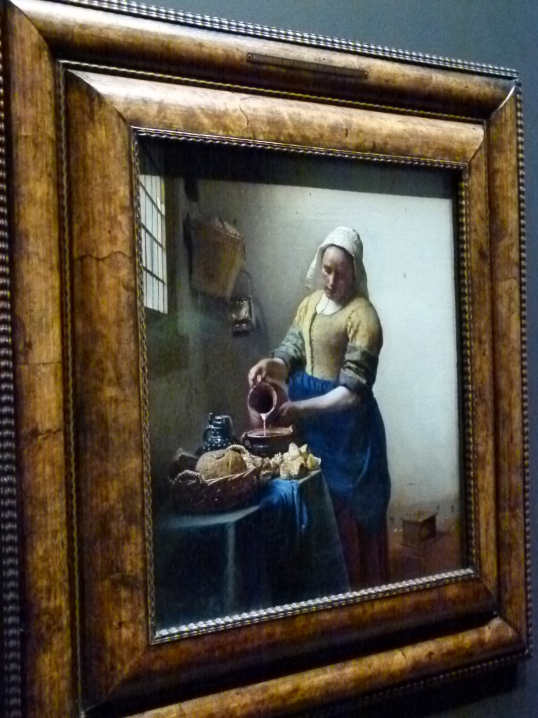 A favorite picture in the Rijksmuseum, Vermeers painting of the milkmaid