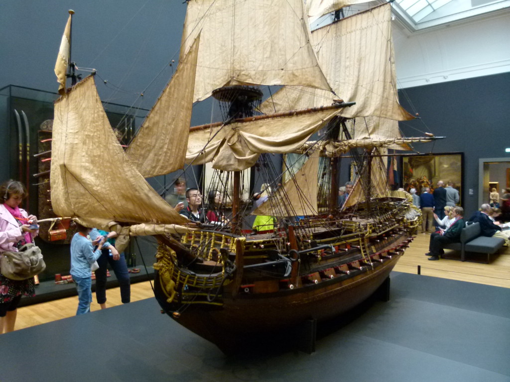 A magnificent model of a Dutch ship