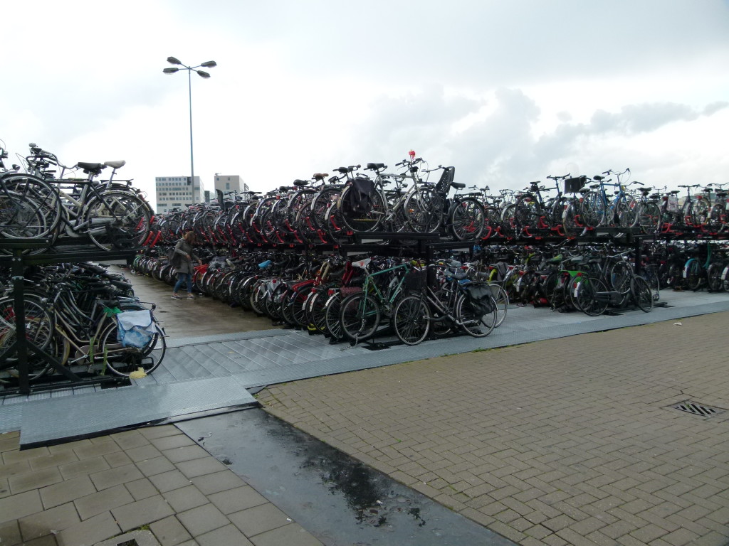 The solution to parking your bike at the train station in Amsterdam, but how do you find it after