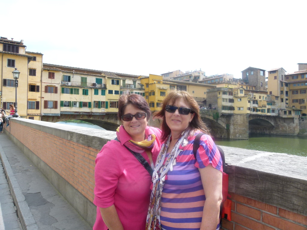 Jenny and Lori in Florence.