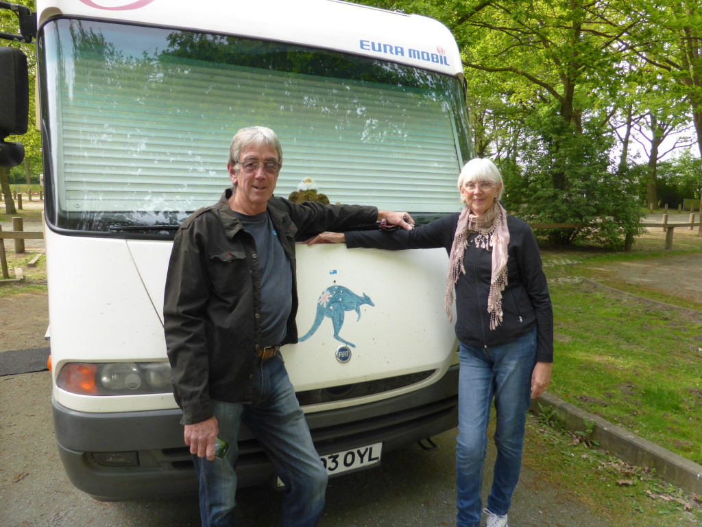 David and Gail. Fellow Aussies traveling in Europe with their motorhome