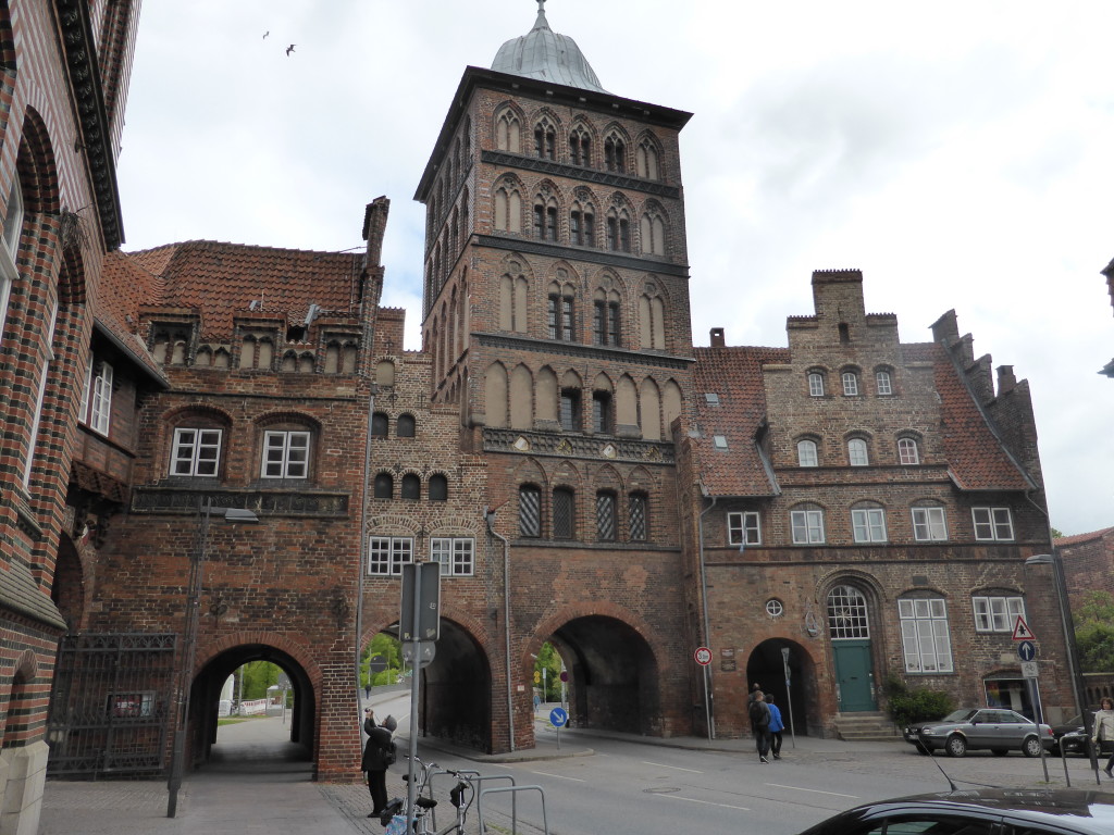 One of the entrances to the old town Lubeck. Taken from the inside.