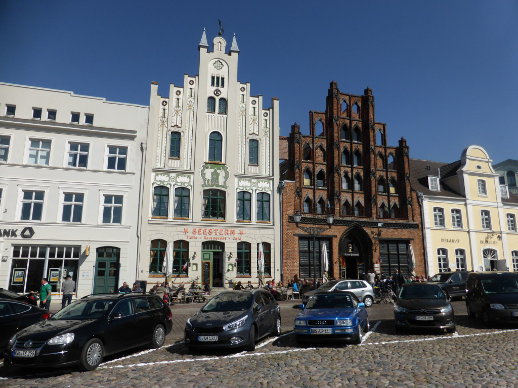 Two buildings at the town square.