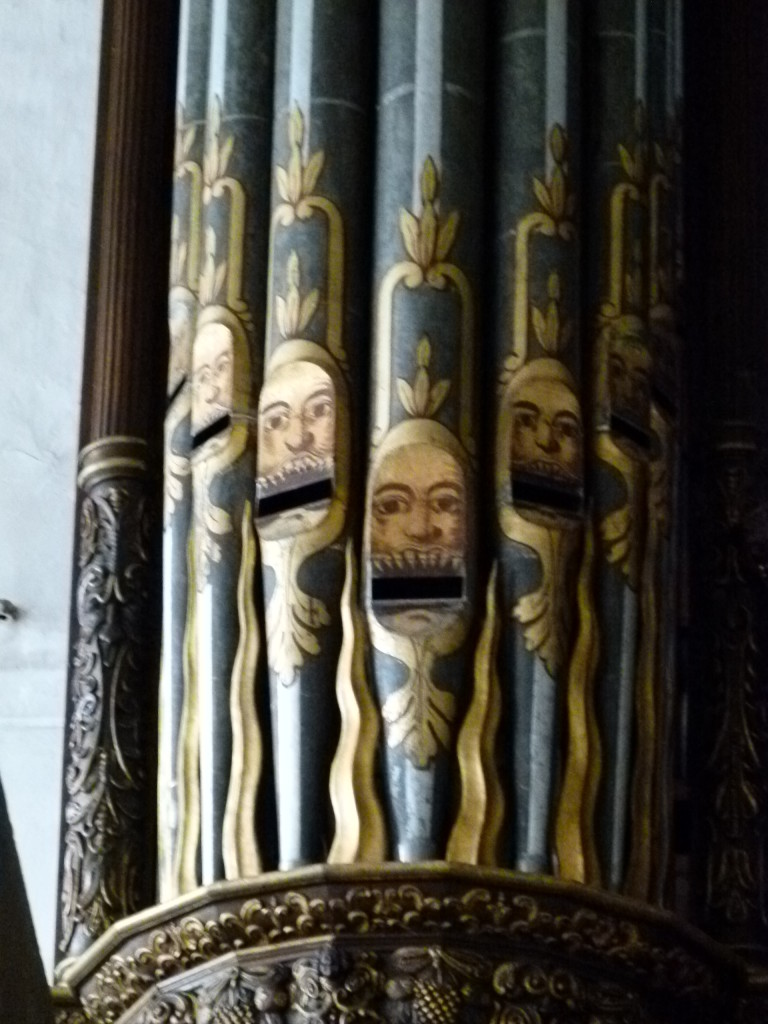 Organ Pipes in the church.