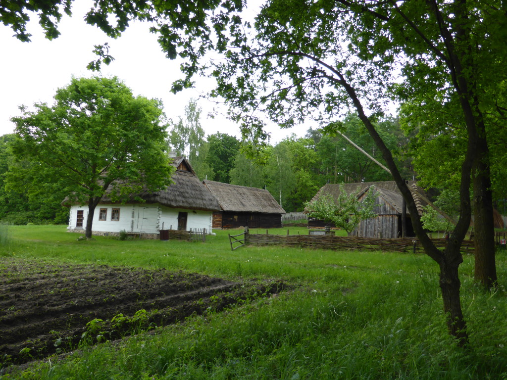 The buildings were set out to look like small villages.