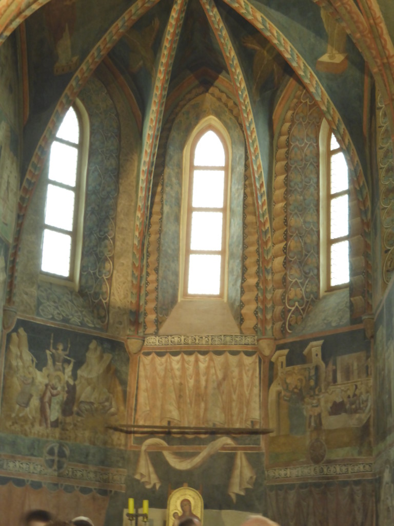 Inside the chapel.