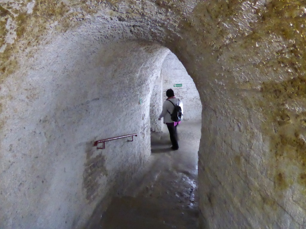 Inside the chalk mines of Chelm.