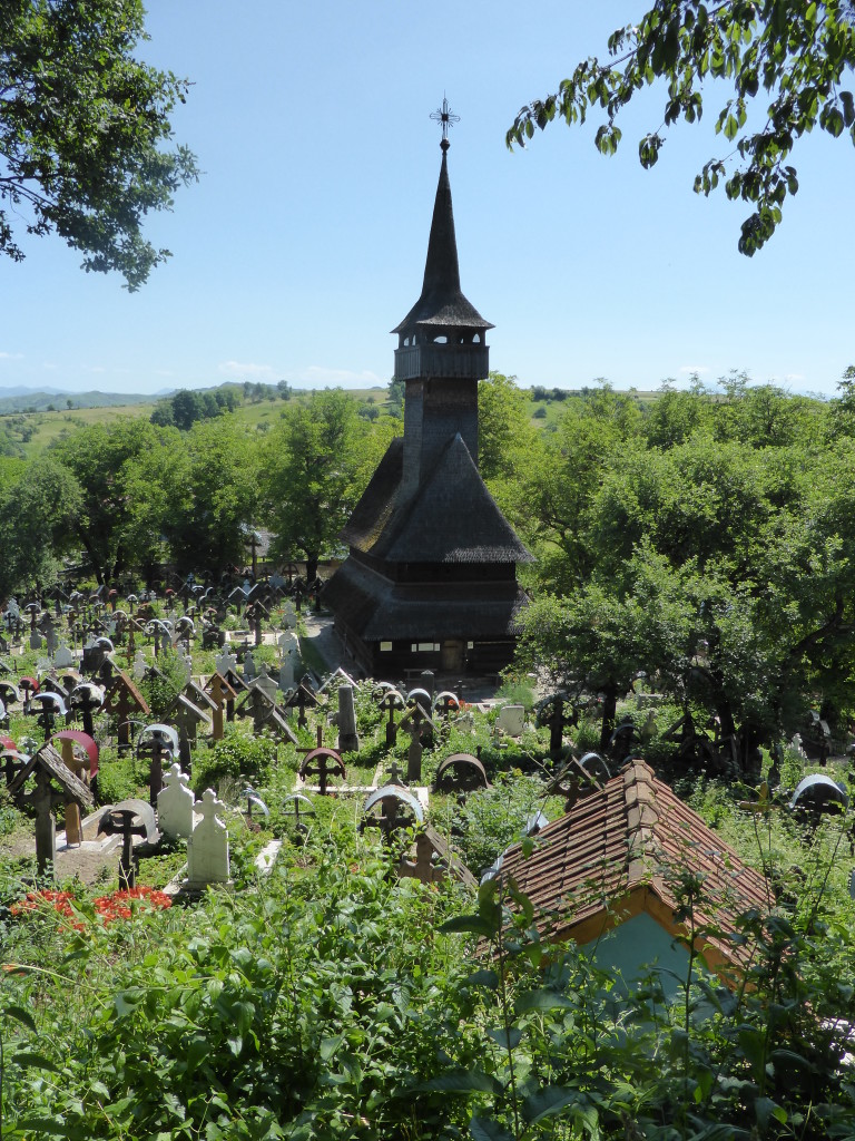 Church at Iued. To get there we drove into the small village, parked and walked 400metres. The bridge over the small river was broken.