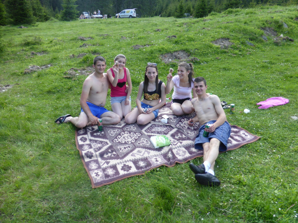 This group of young people invited us first for a drink and them to have dinner with them. Who said Romania is scarey??