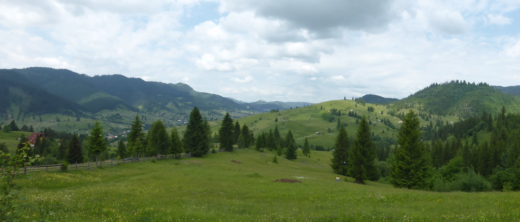 The view on the road up the hill to the monastery.