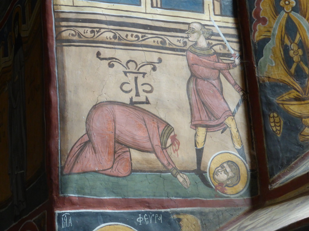 Many martyrs were depicted getting killed in many gruesome paintings. 