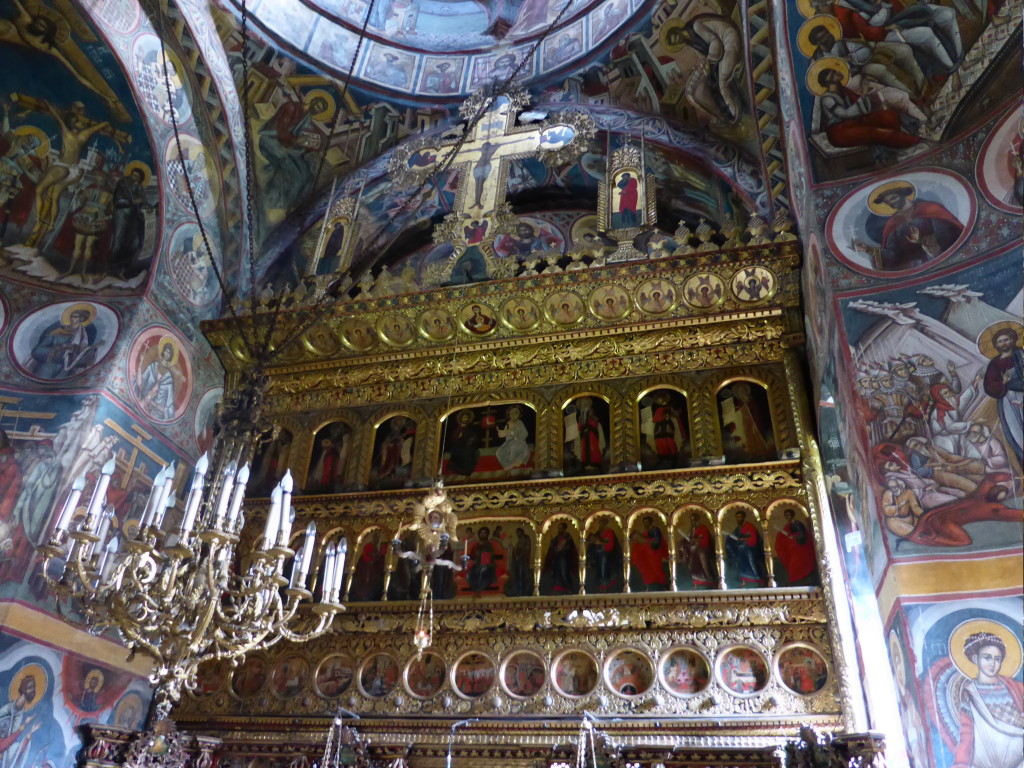 This is the elaborate alter at the front of the church.