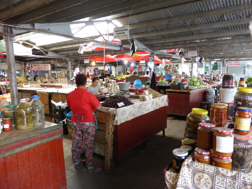 In side the market at Humurului. 