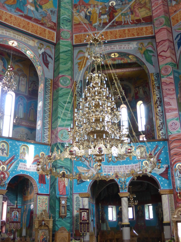 This was the centre piece of the church a massive chandelier. 