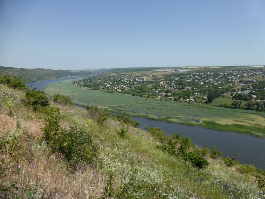 Across the river is Transnistria. The separate state within Moldova.  