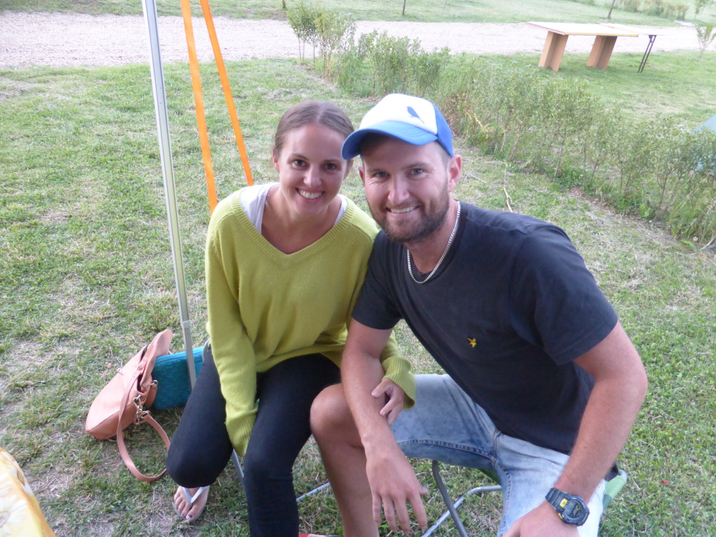 Cameron and Chantal, fellow Aussies at the campsite. It was good to talk to people who spoke the same lingo. Thank's guys for the company and conversation.