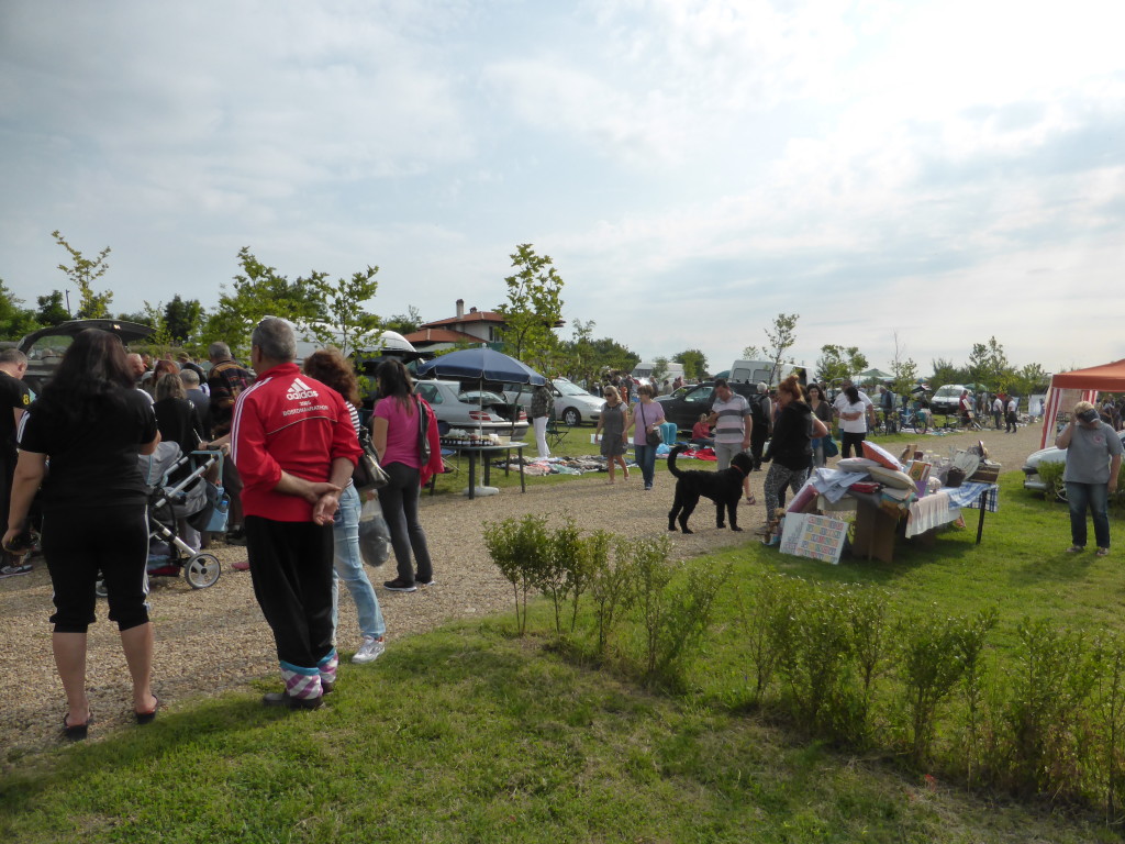 The car boot sale at the campsite. These are held once a month on a Sunday. 