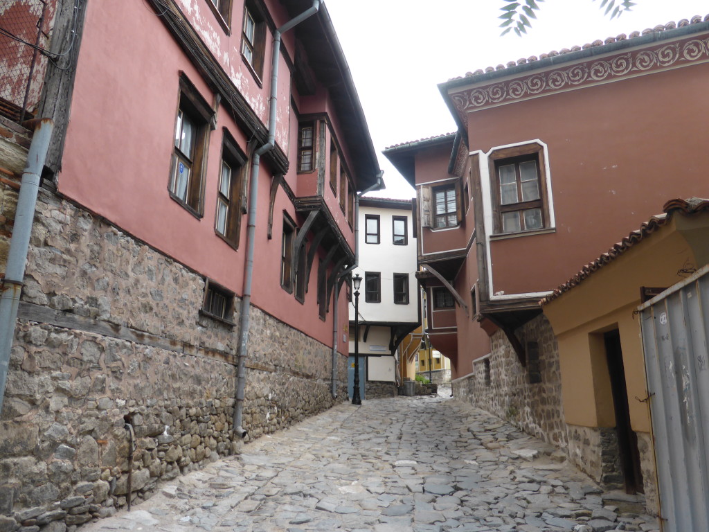 Our first glimpse of the old town in Plovdiv.