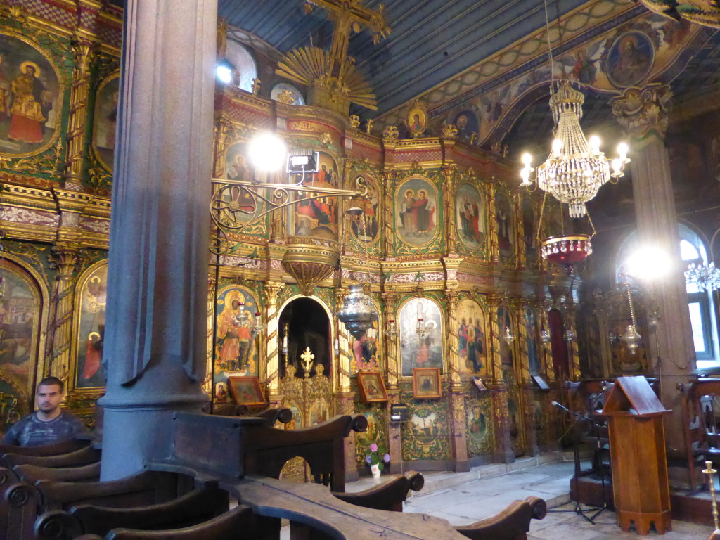 Inside one of the churches, very ornate. After taking this photo the man on the left imformed me that photos were not allowed. No signs anywhere. 