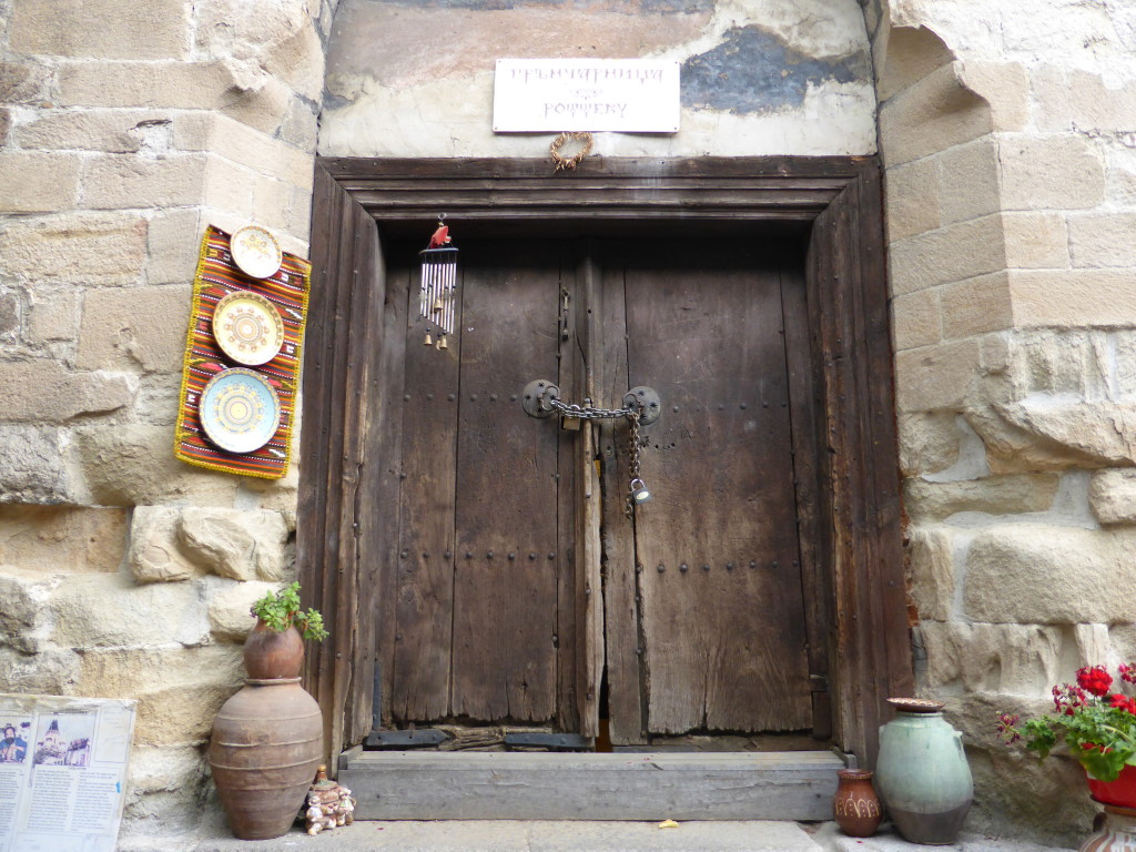 Door to a ceramic craft shop. We really like interesting doors and we have put this photo on especially for Robyn as we know she does too.