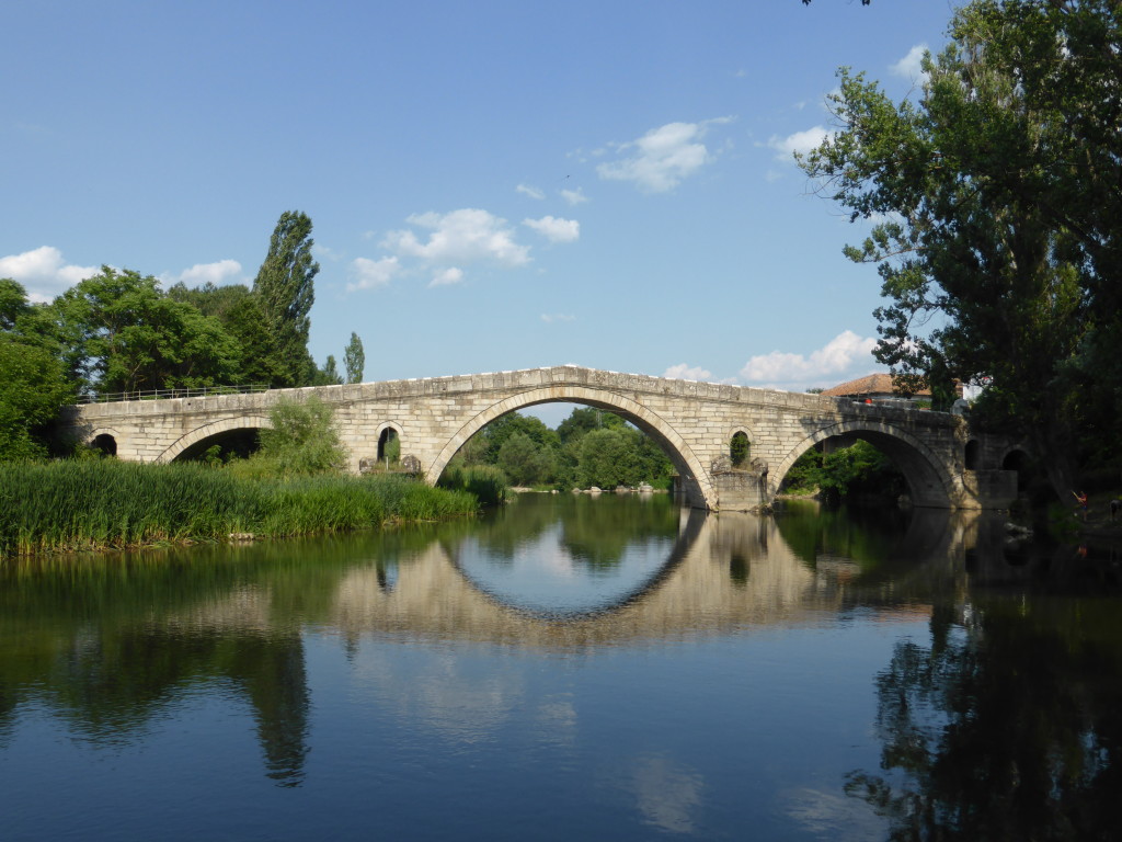 Now this is the bridge we came to see. the Kadin Most in the village of Nevestino, built in 1470.