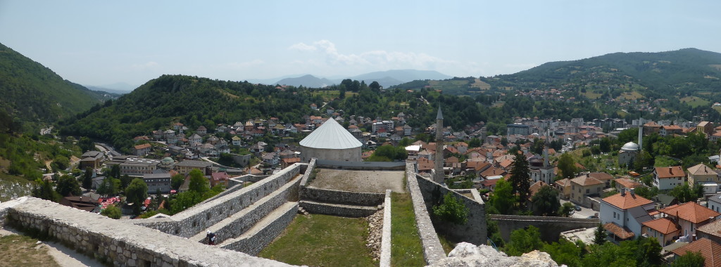 From the highest point of the fortress. A place now for selfies and panorana shots.