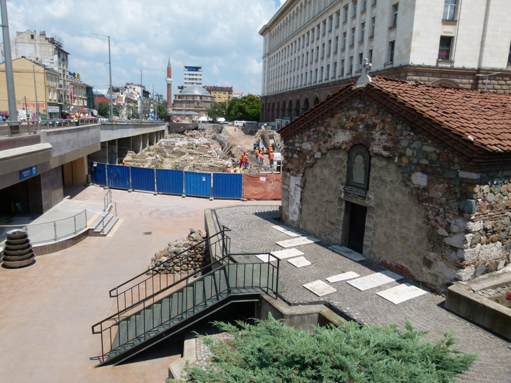 An Archeological dig on the edge of the old town.