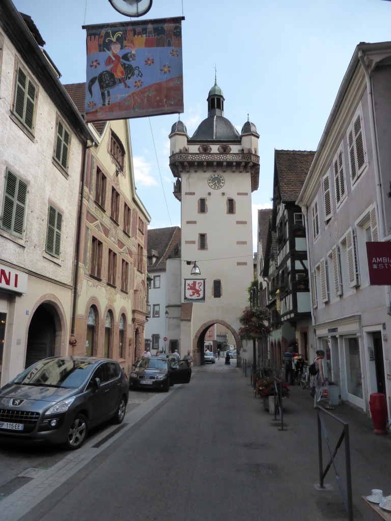 On the way back out we passed through the old town gate.