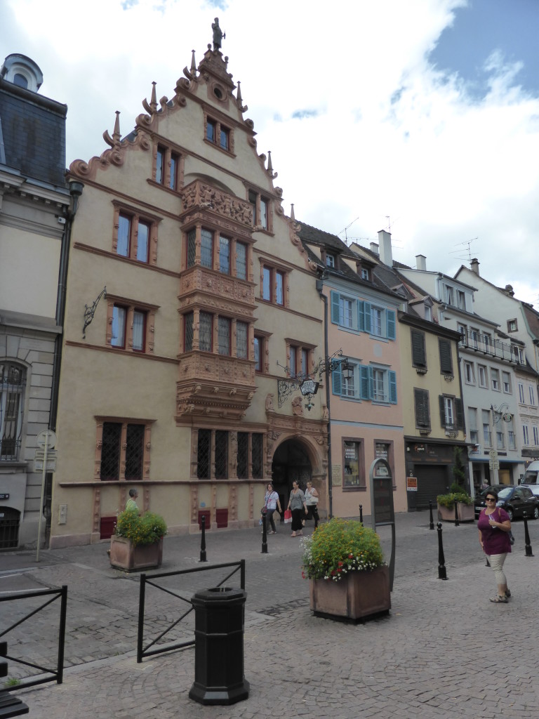 Colmar, house of heads. A status symbol for the rich merchant who lived there.