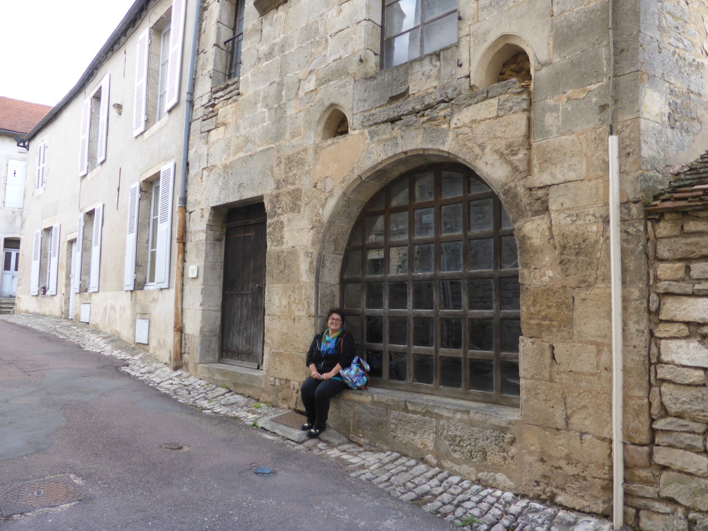 had to pose outside the Chocolat shop.