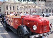 Our tour of Vienna in an old bus
